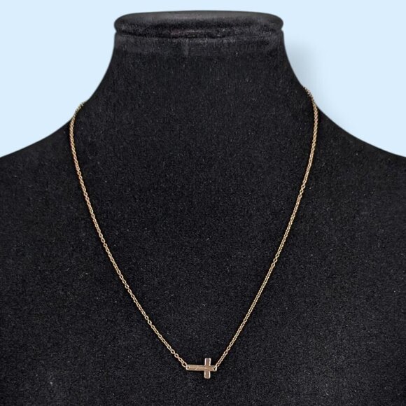 Marina De Buchi Jewelry - Marina de Buchi Dainty GP Crucifix Necklace